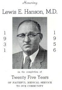 #210=Dr. Lewis Hanson,my birth doctor in '54; Nov. 18, 1956