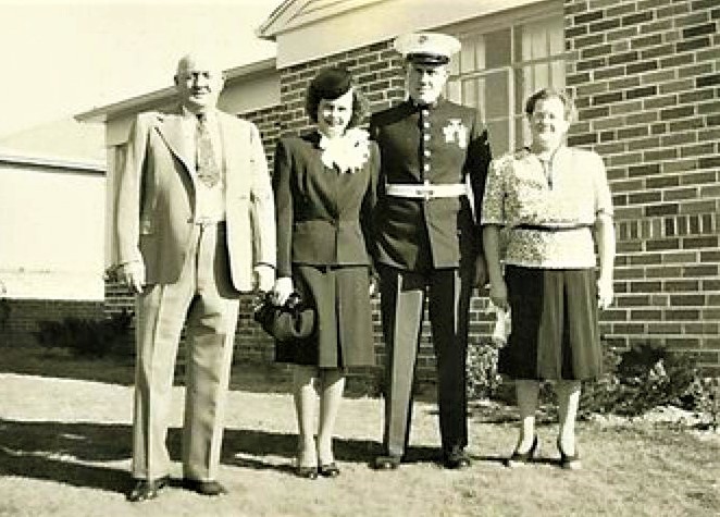 #1115 Barney n Ileen Hollembaek w his parents Casper, Wyoming