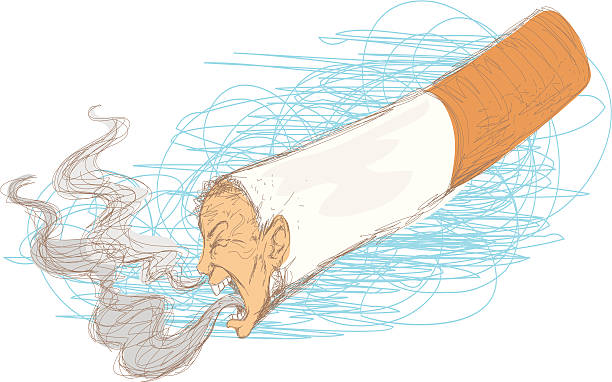 Hmmm...still wanna light up a cigarette? Stop Smoking Symbol in sketch.