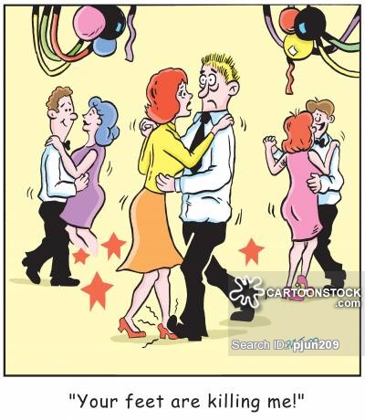 'Your feet are killing me!'