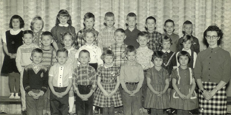 #161=Elliott and First Grade class; circa 1961