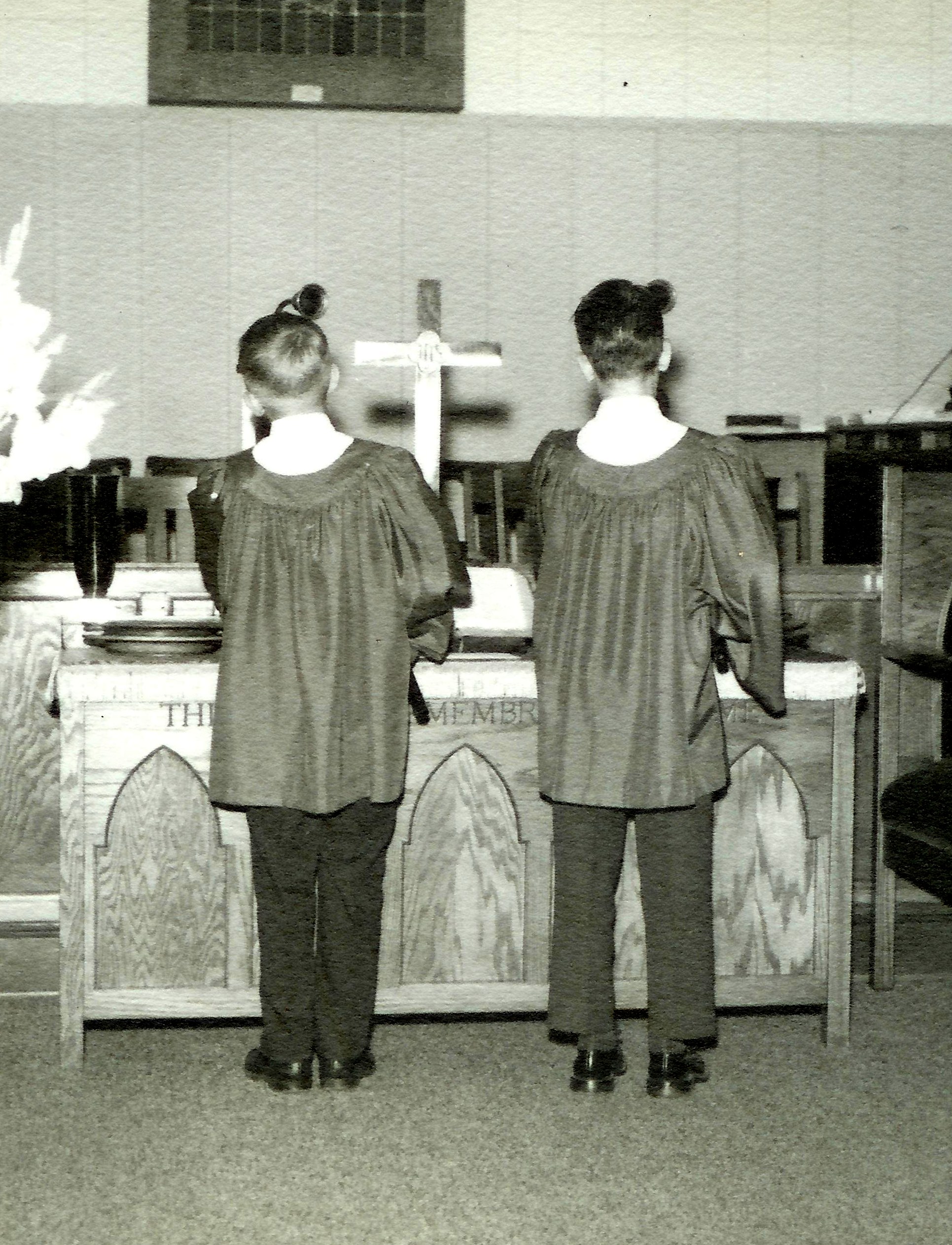 #228=Elliott&Bruce E., candle lighters at wedding; 1964