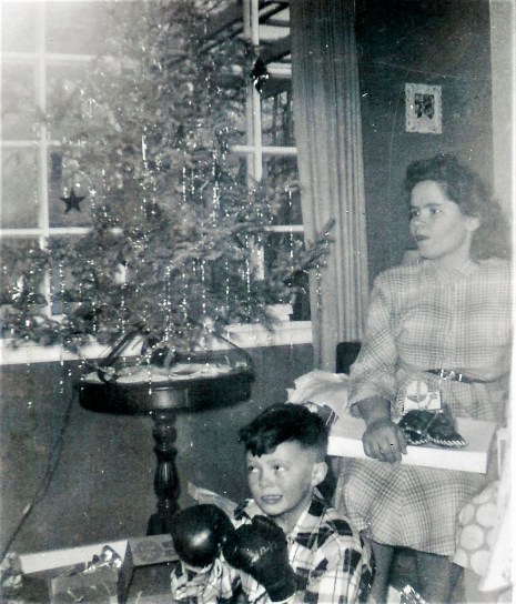 #254.1=Lowell&amp;Mom at G&amp;G Sletten's home; circa Christmas 1951_edited