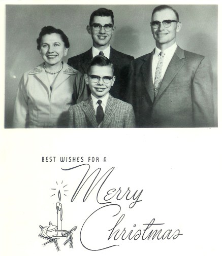 #433=Muriel n family; Christmas 1956
