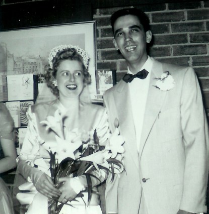 #473=Delmaine&amp;Ilena Sletten's wedding; April 12, 1953