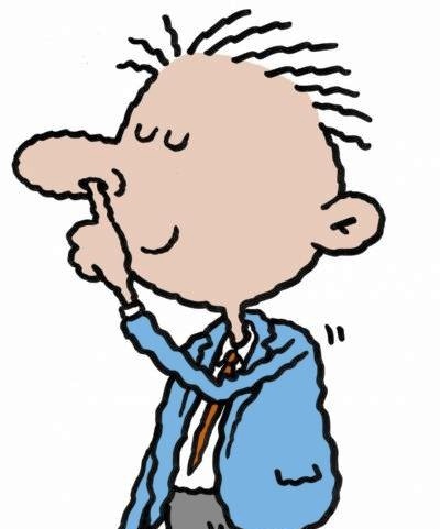 Little schoolboy enjoys picking his nose.