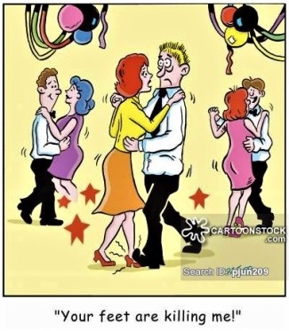 'Your feet are killing me!'