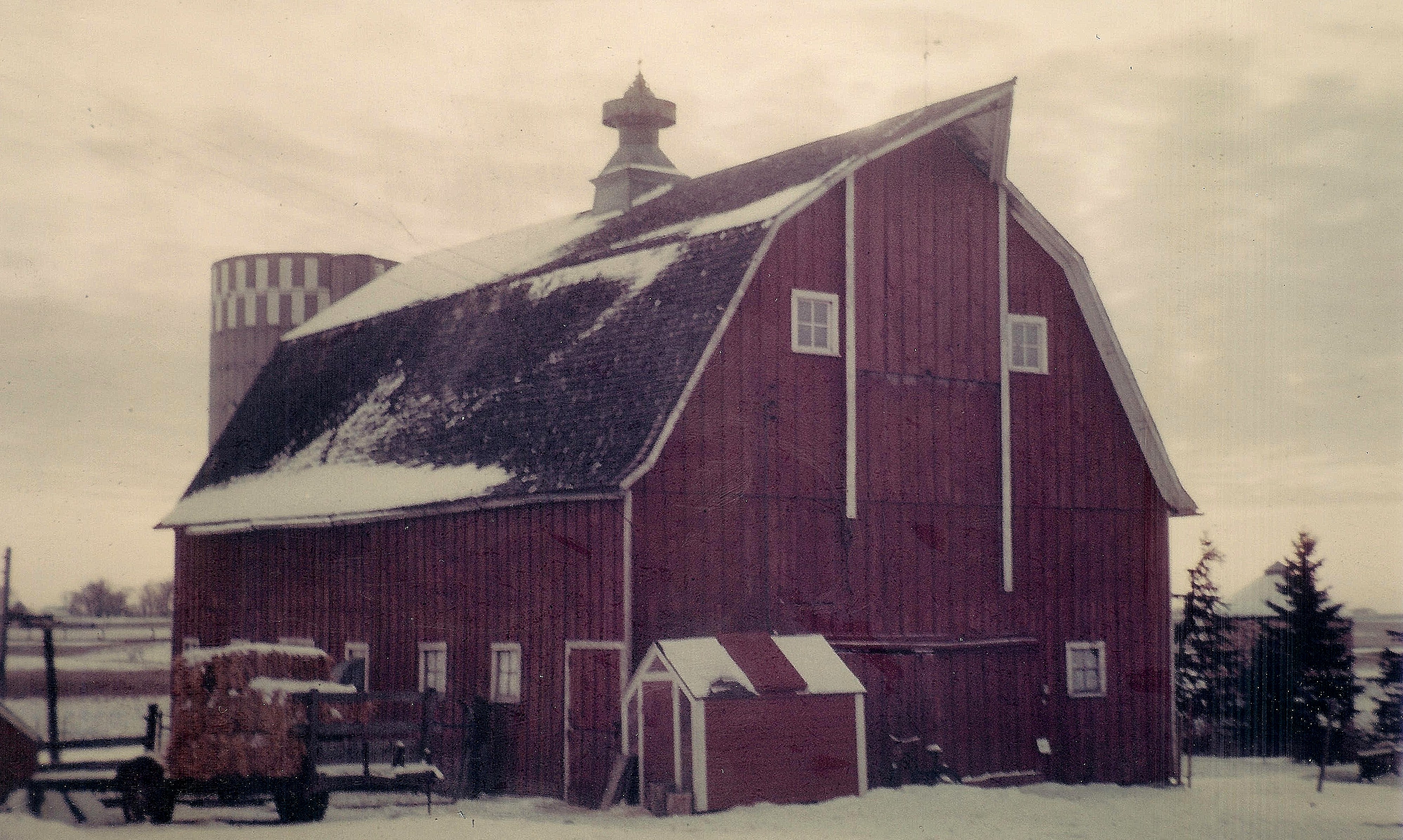 #68=Barn in Kiester, MN...looking SW