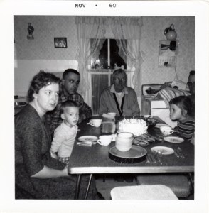 #987 Candi's Birthday 1960 Illena, Matt, Del, Grandpa John, Russ and Candi