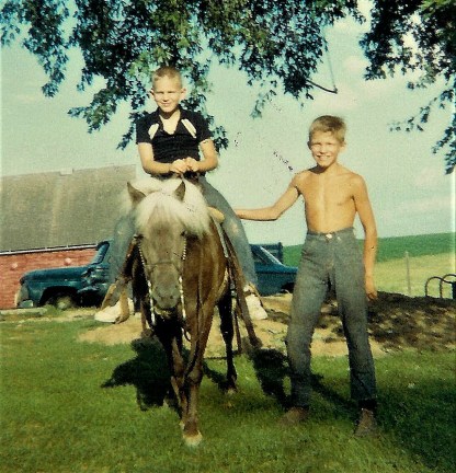 #34=Elliott(with Little Lady at Heitzeg's farm 1965)
