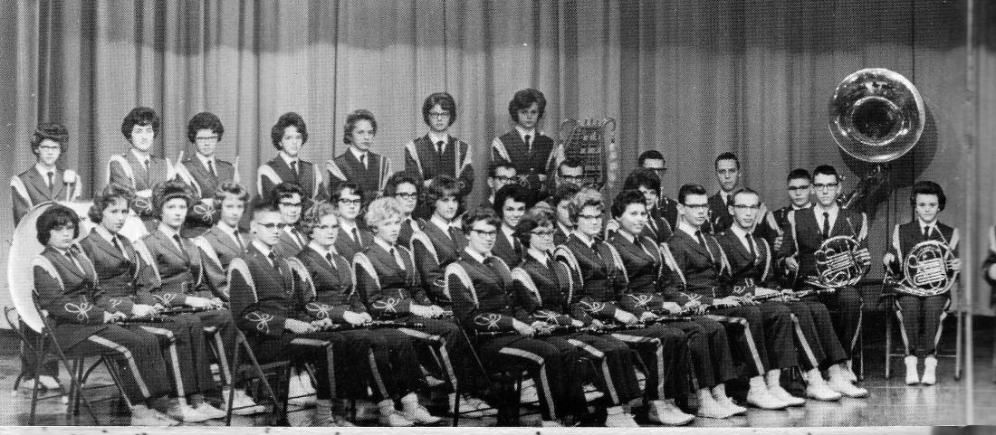 #1021 KHS 1963 Band. Rosie last row.