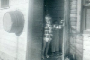 #97=Elliott in underwear & Candi, 1959 maybe