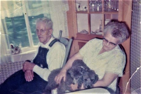 #895 Edwin & Marie Noorlun. Early 1960's. Lake Mills, Iowa