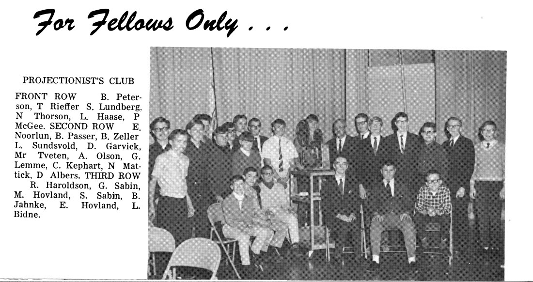 Kiester HS 1966 - Projectionist Club