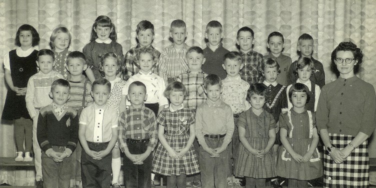 #161=Elliott and First Grade class; circa 1961