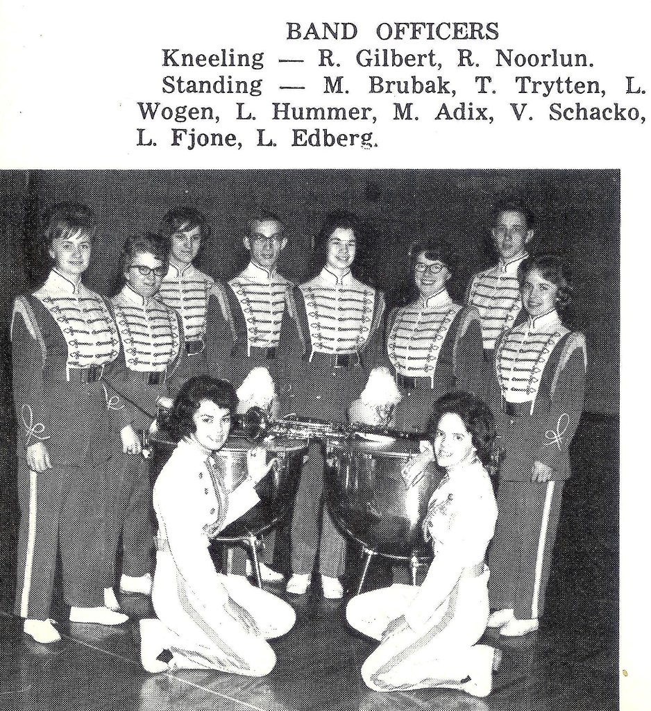 #136=Rosemary as KHS Band Officer; 1964