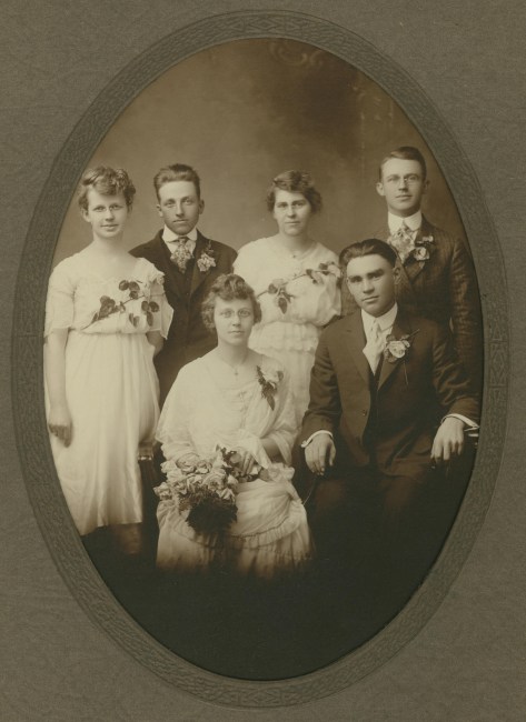 NS#23=Sletten wedding party, Dec. 24, 1917